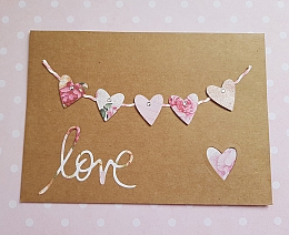 Floral Hearts Love Card