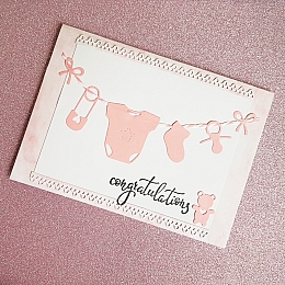 Baby Girl Congratulations Card