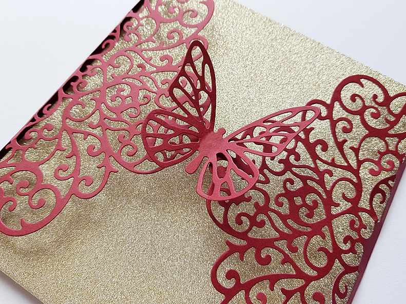 butterfly card envelope