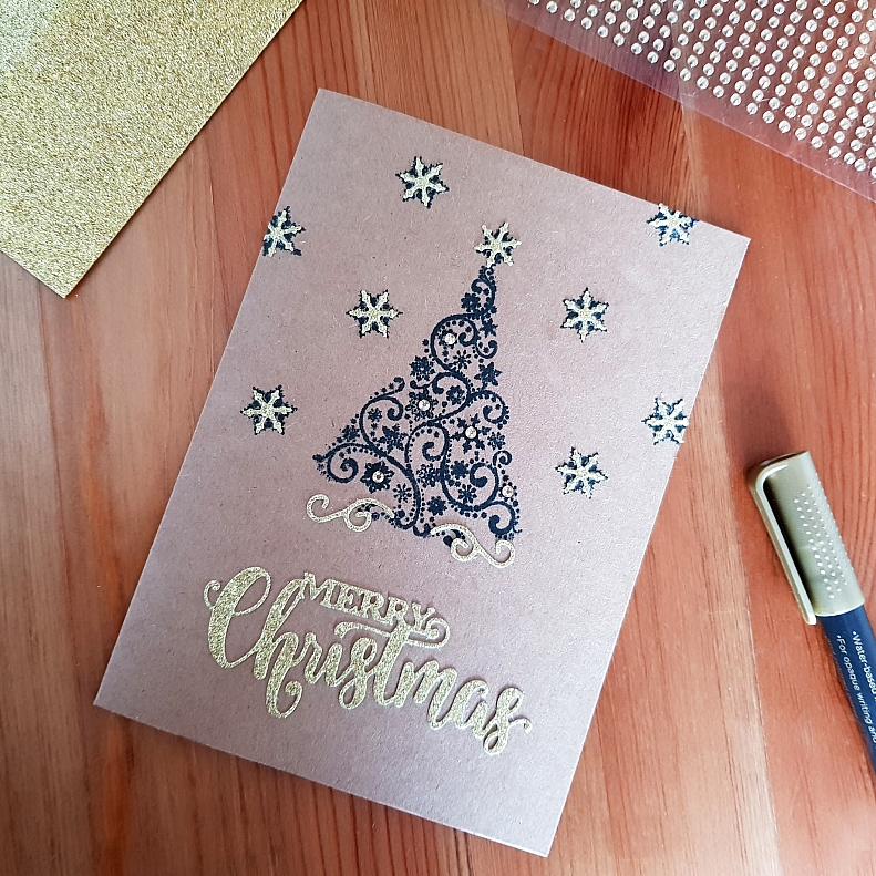 christmas tree card display