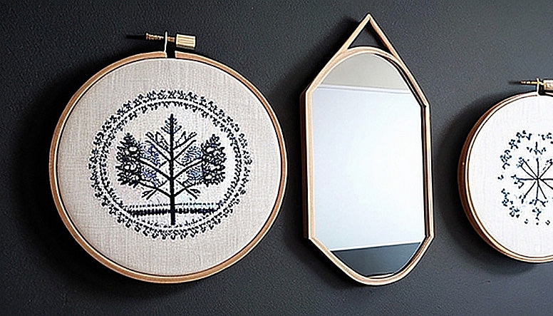 embroidered wall art