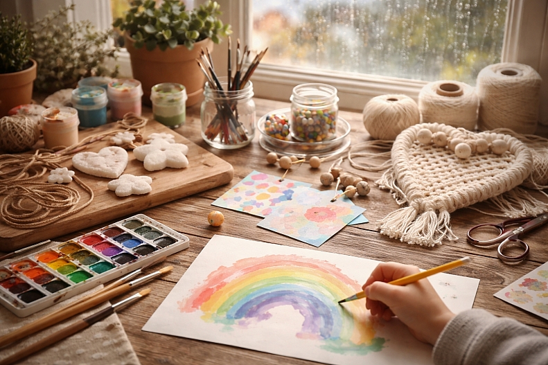 rainy day kids crafts handmade gifts indoor activities