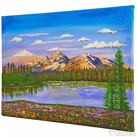 Alpine Mountains Painting