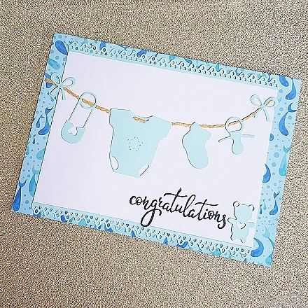 Baby Boy Congratulations Card