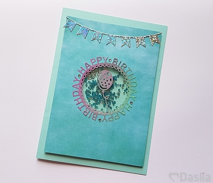 Happy Birthday Shaker Card