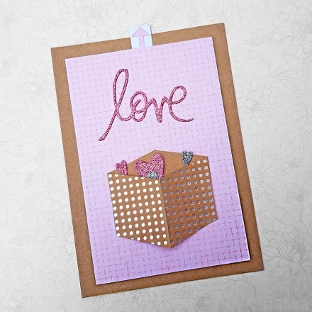 Interactive Pull Tab Love Card
