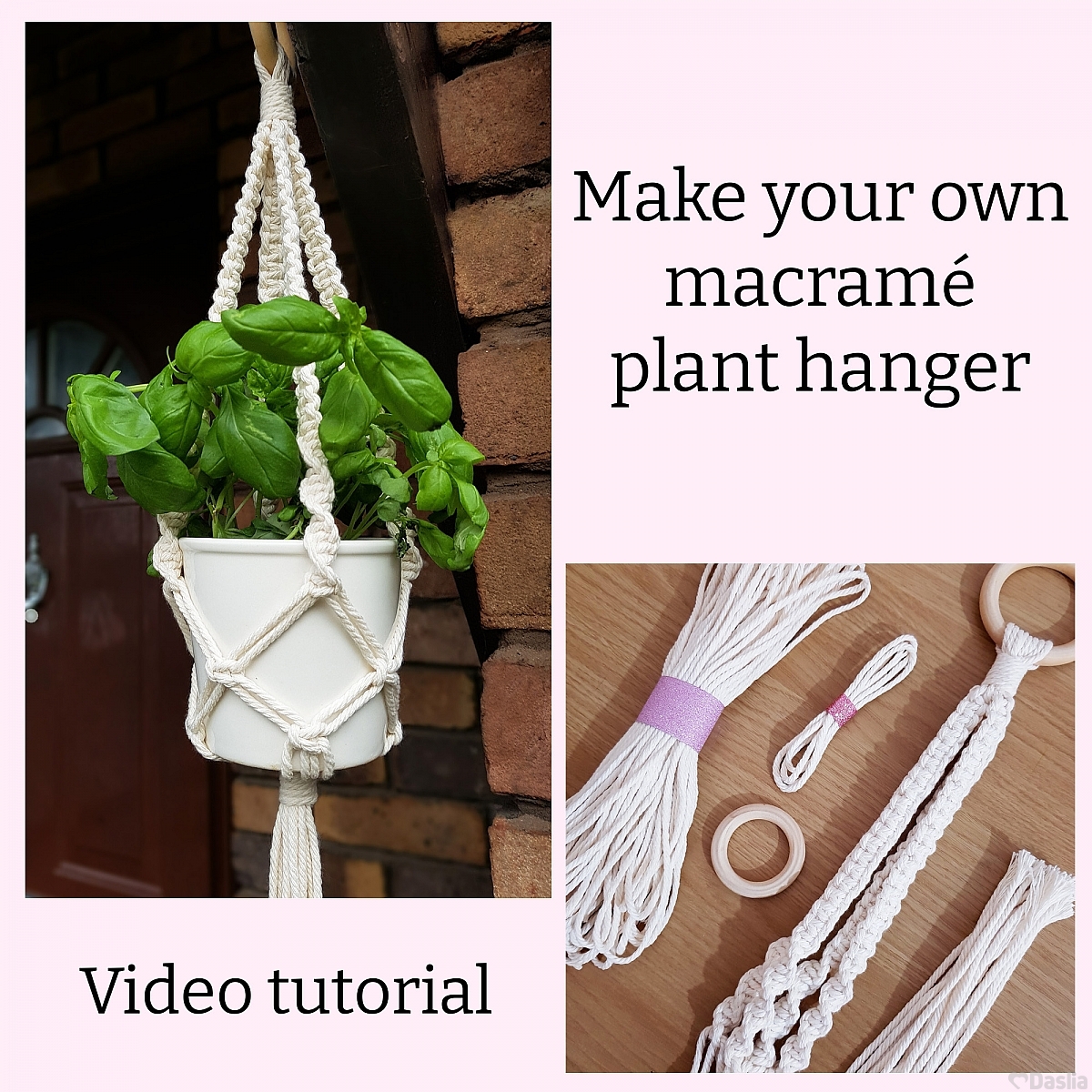 DIY Macrame Plant Hanger Kit