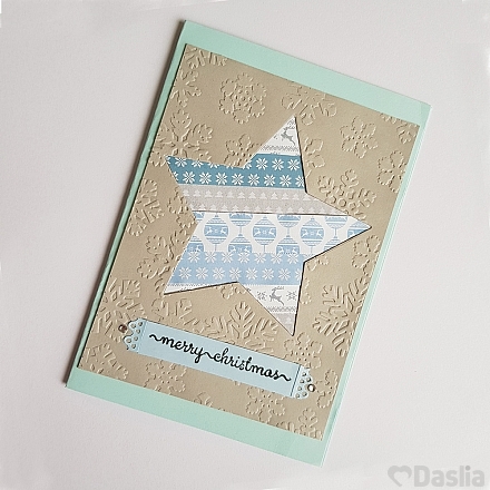 Merry Christmas Star Card