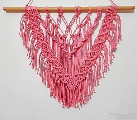 Pink Macramé Wall Hanging