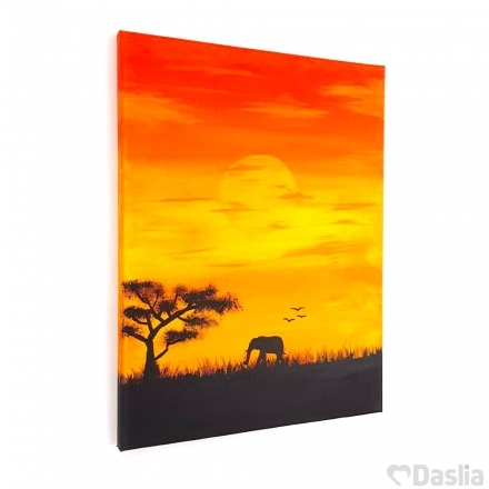 Sunset Savannah Painting