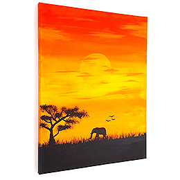 Sunset Savannah Painting