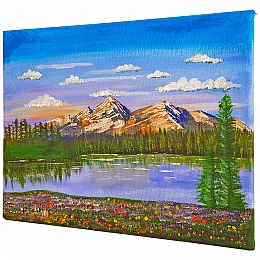 Alpine Mountains Painting