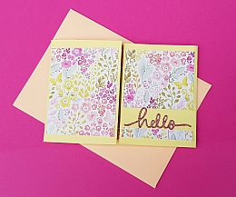 Hello Message Reveal Card
