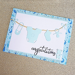 Baby Boy Congratulations Card