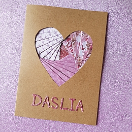 Personalised Heart Iris Card