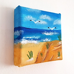 Mini Gulls Beach Painting