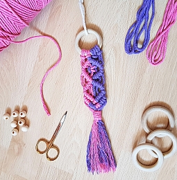 Two Coloured Macramé Decoration