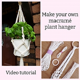 DIY Macrame Plant Hanger Kit With Video Tutorial