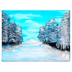Winter Snow Canvas Painting