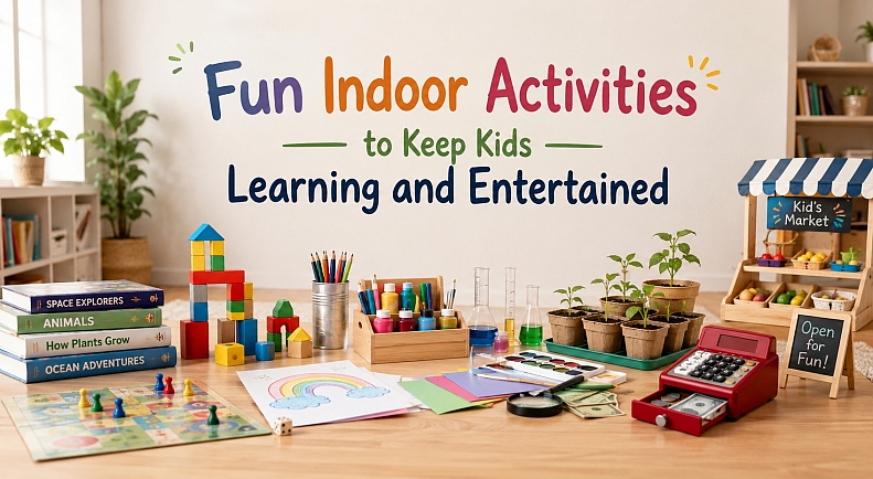 Fun Indoor Activities To Keep Kids Learning Entertained Fun Indoor Activities To Keep Kids Learning Entertained